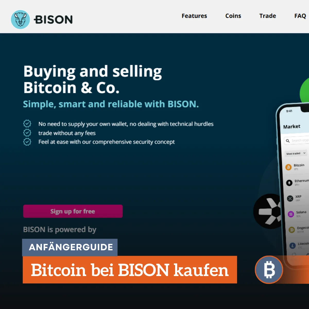 Bitcoin bei BISON kaufen