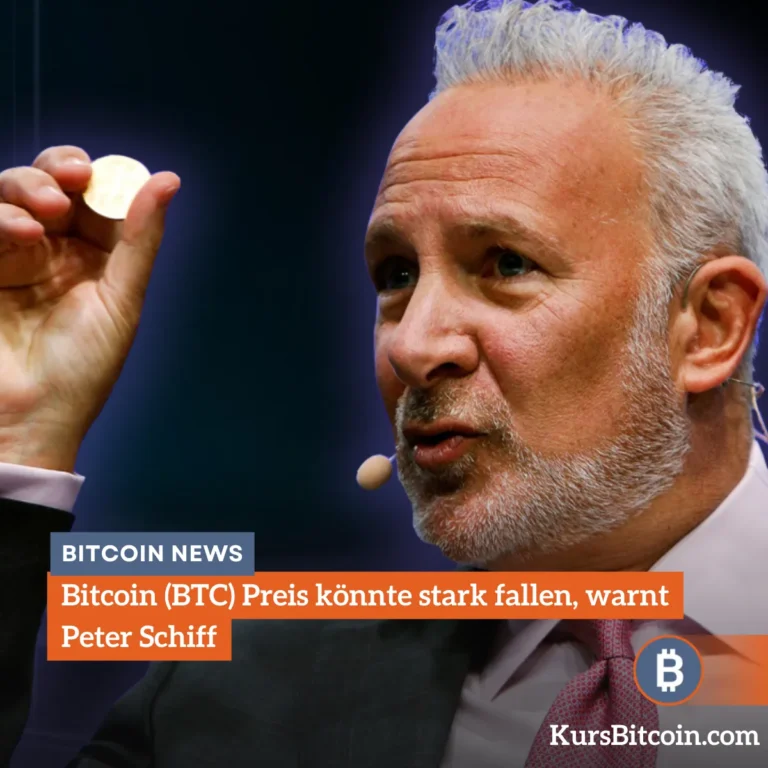 Bitcoin (BTC) Preis könnte stark fallen, warnt Peter Schiff