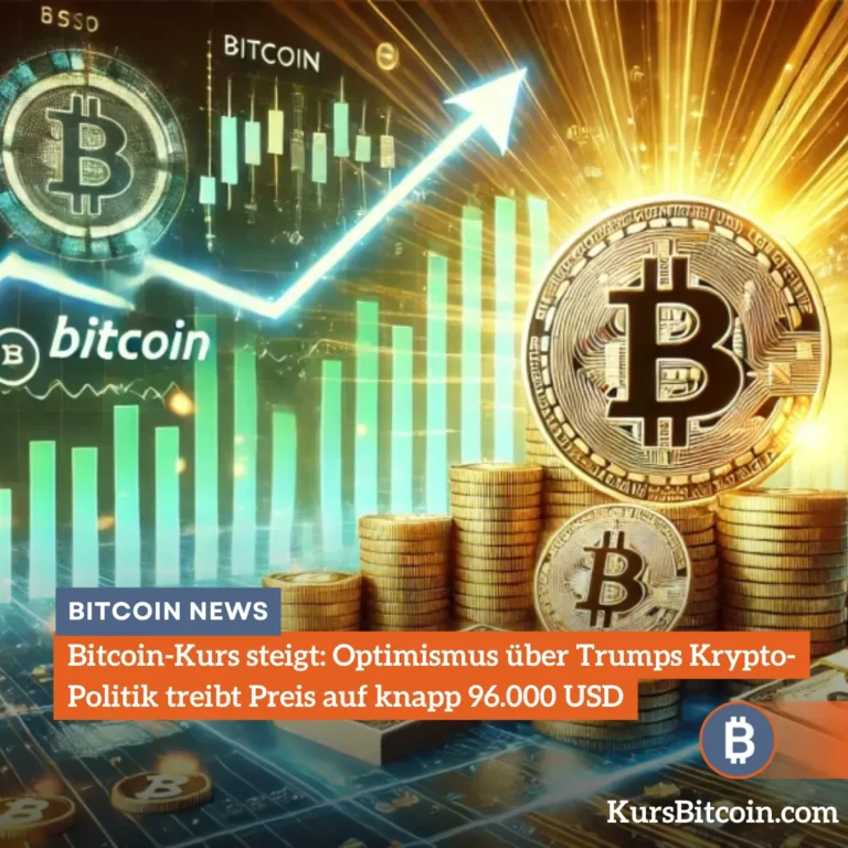 Bitcoin Kurs steigt: Optimismus über Trumps Krypto Politik treibt Preis auf knapp 96.000 USD