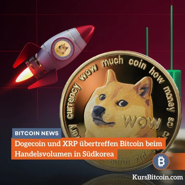 Dogecoin und XRP übertreffen Bitcoin beim Handelsvolumen in Südkorea