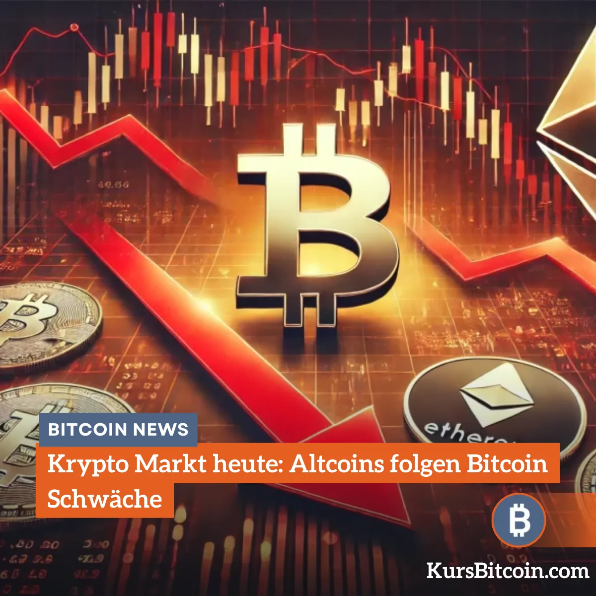 Krypto Markt heute: Altcoins folgen Bitcoin Schwäche