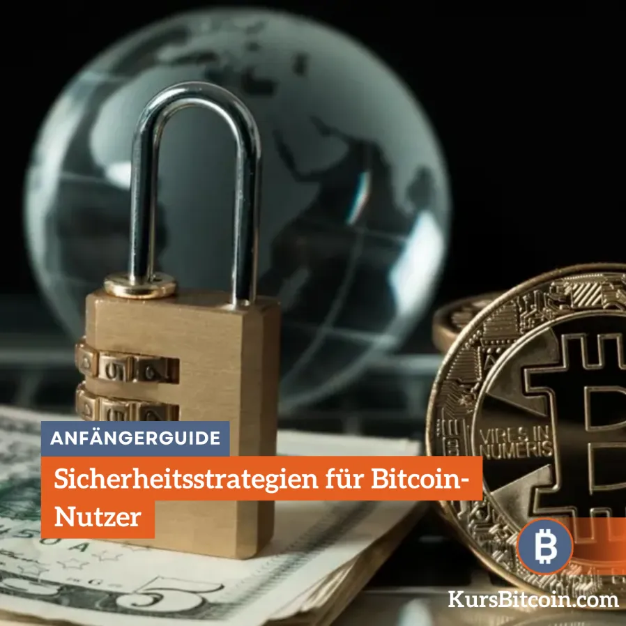 a padlock and money next to a globe - sicherheitsstratien-fur-bitcoin-nutzer