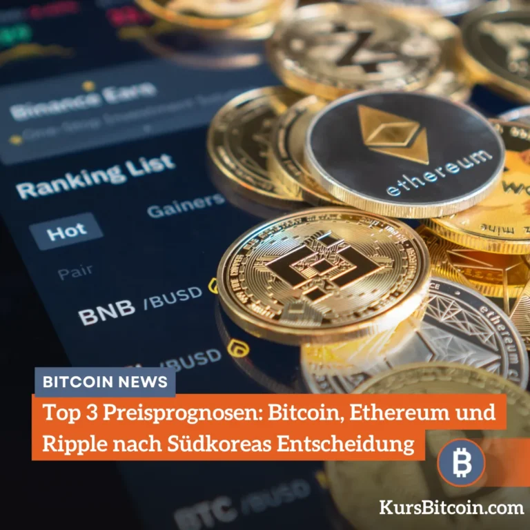 Top 3 Preisprognosen Bitcoin, Ethereum und Ripple nach Südkoreas Entscheidung