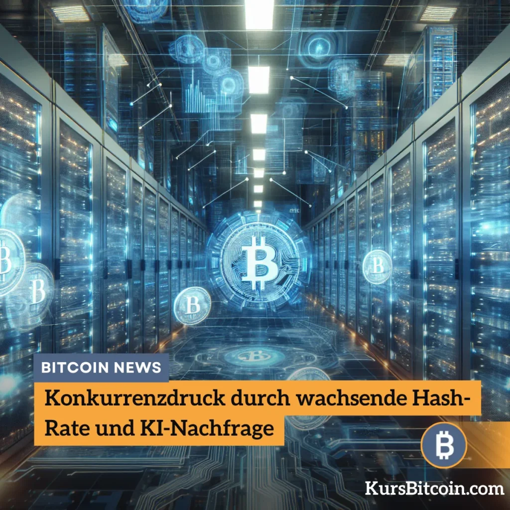 Konkurrenzdruck durch wachsende Hash-Rate und KI-Nachfrage